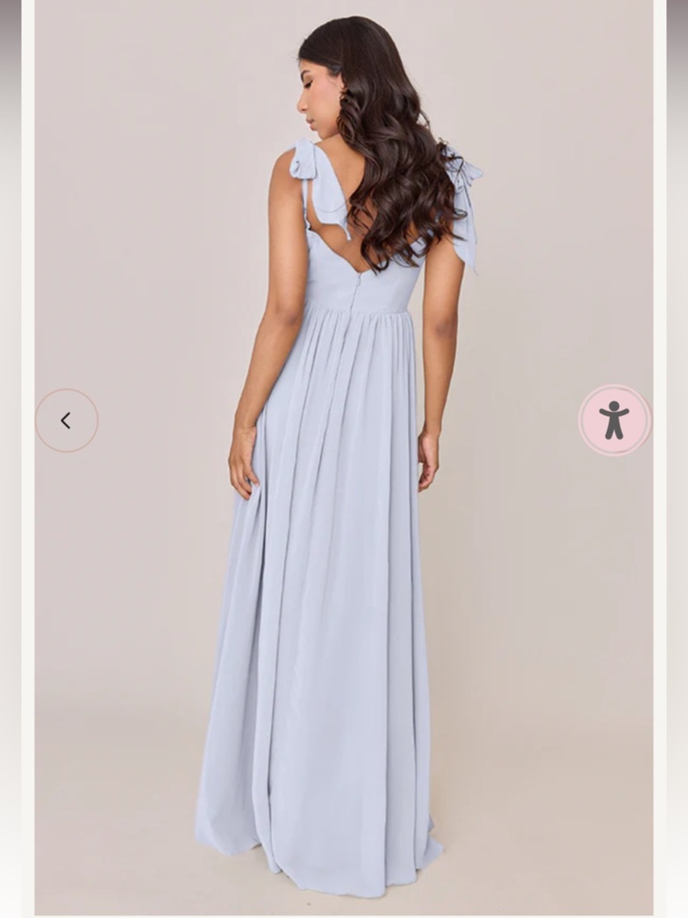 Revelry Chiffon Periwinkle Serenity Dress - Picture 3 of 9